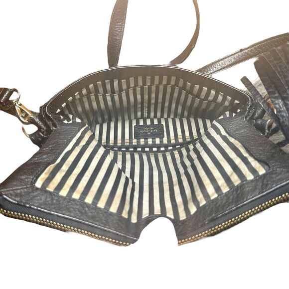 Kate Spade Mini Carmen Southport Avenue Satchel Bag Black Pebble 10x8 - Picture 5 of 6